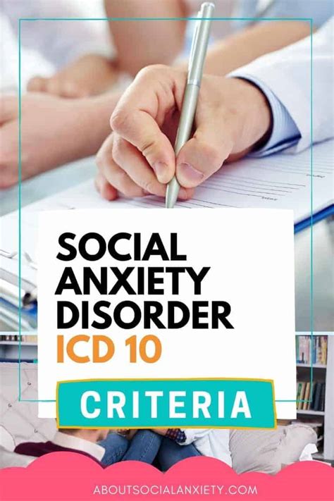social anxiety disorder icd 10